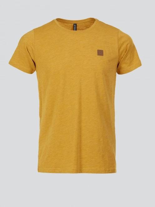 Fundango Jaggy Structured T-shirt for men in yellow 7