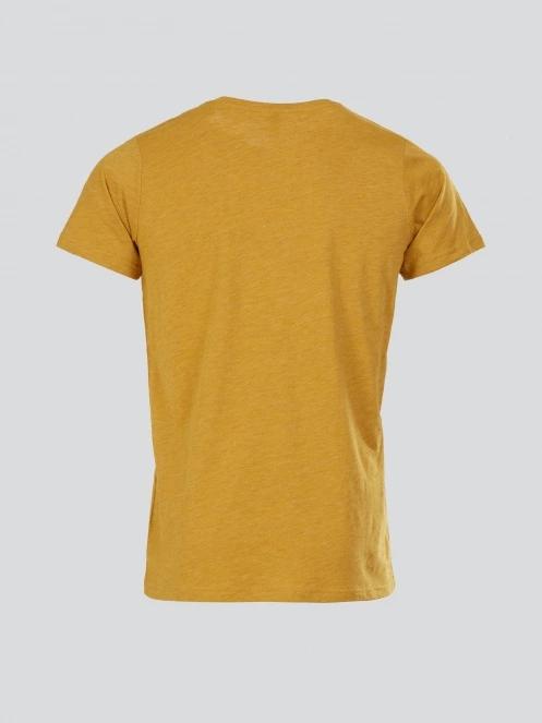 Fundango Jaggy Structured T-shirt for men in yellow 8