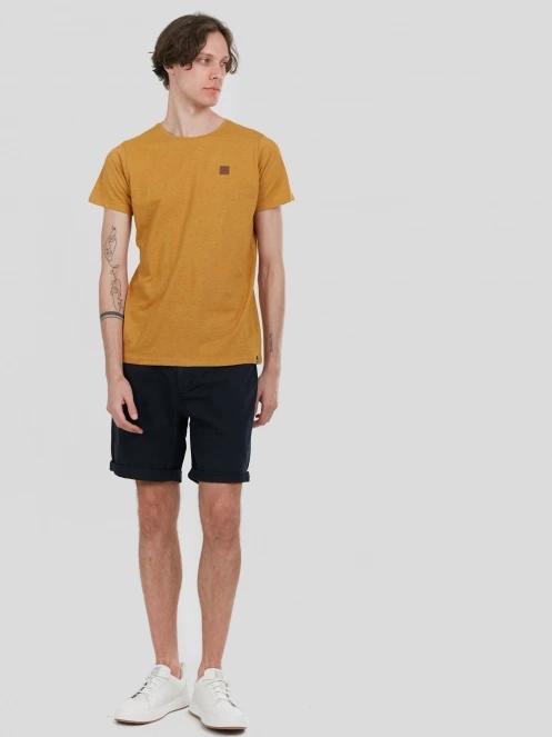 Fundango Jaggy Structured T-shirt for men in yellow 4