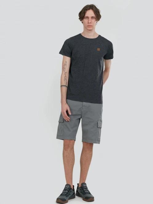 Fundango Jaggy Structured T-shirt for men in black 4