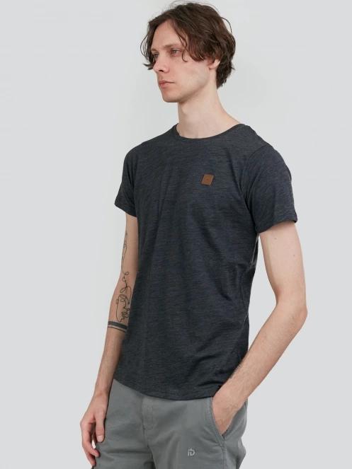 Fundango Jaggy Structured T-shirt for men in black 5