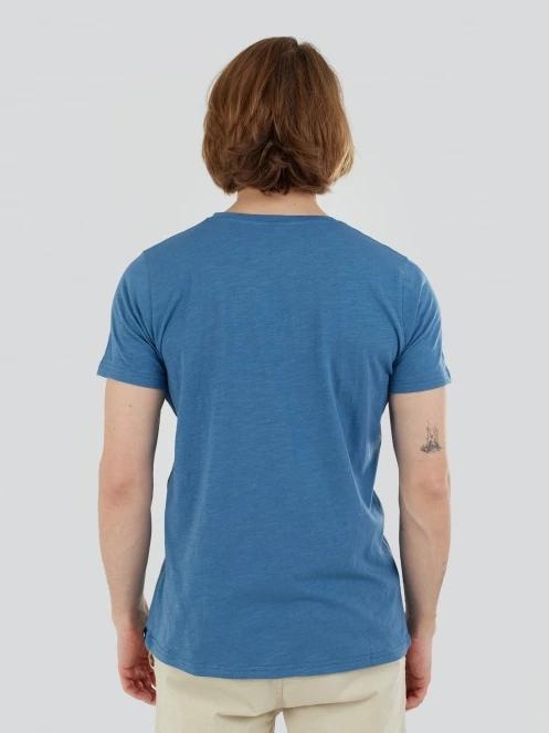 Fundango Jaggy Structured T-shirt for men in blue 3