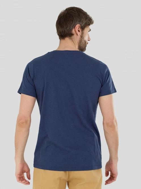 Fundango Jaggy Structured T-shirt for men in dark blue 3