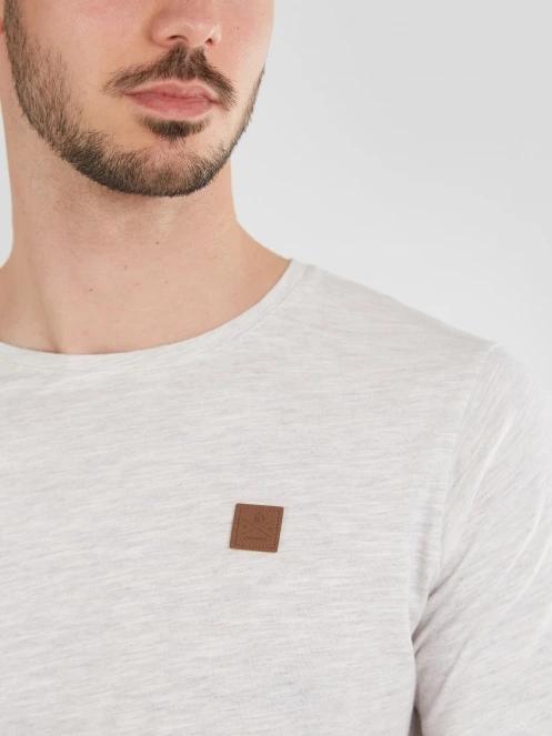 Fundango Jaggy Structured T-shirt for men in sand 5