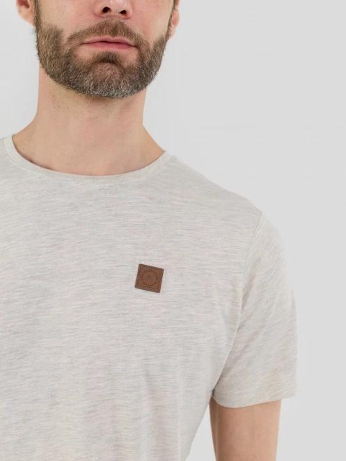 Fundango Jaggy Structured T-shirt for men in sand 6