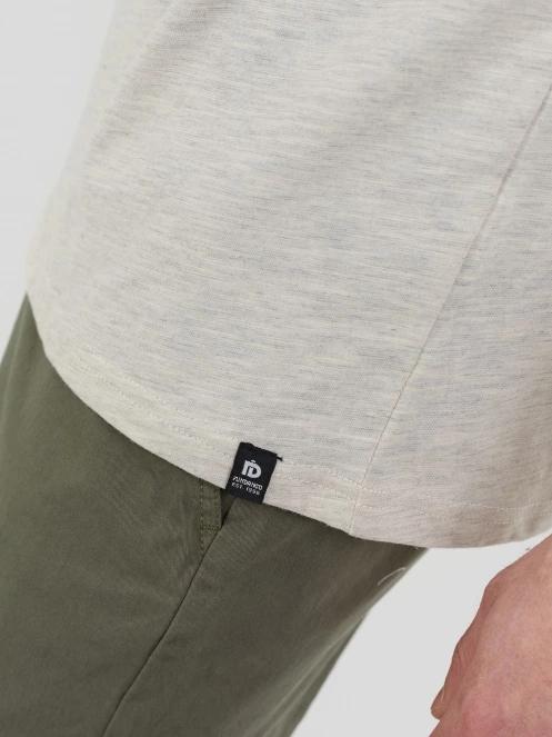 Fundango Jaggy Structured T-shirt for men in sand 7