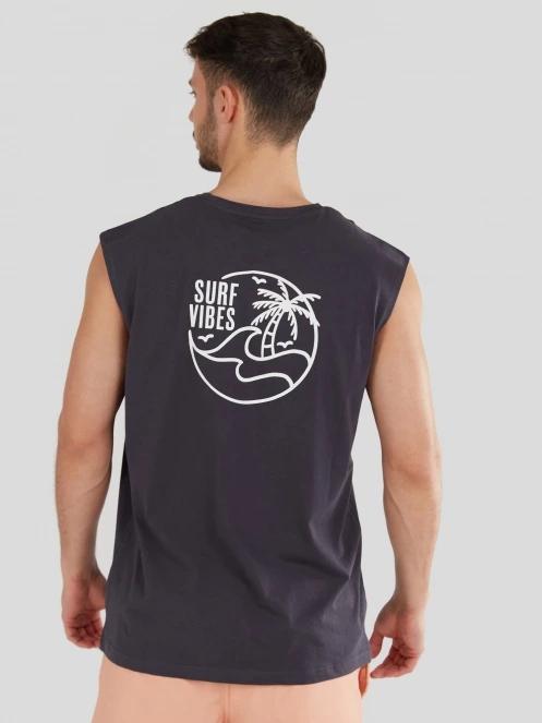 Fundango Glader Tank-T for men in black 3