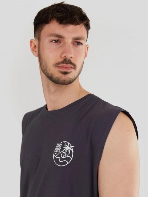 Fundango Glader Tank-T for men in black 5