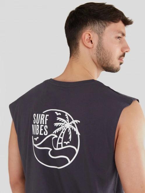 Fundango Glader Tank-T for men in black 6