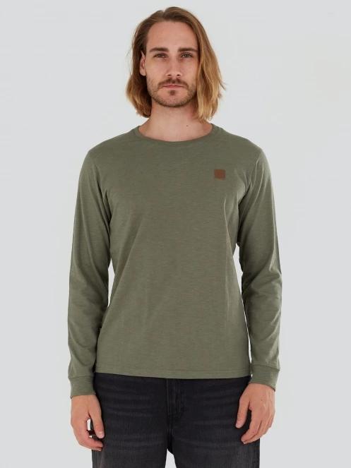 Fundango Justin Longsleeve T-shirt for men in green 2