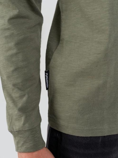 Fundango Justin Longsleeve T-shirt for men in green 6