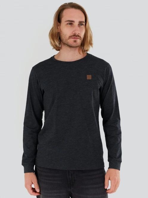 Fundango Justin Longsleeve T-shirt for men in black 2