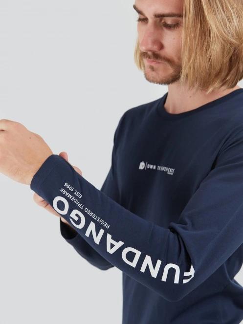 Fundango Long-T Longsleeve T-shirt for men in dark blue 5