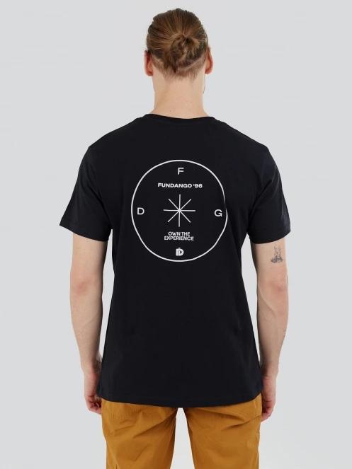 Fundango Compass Graphic-T for men in black 3