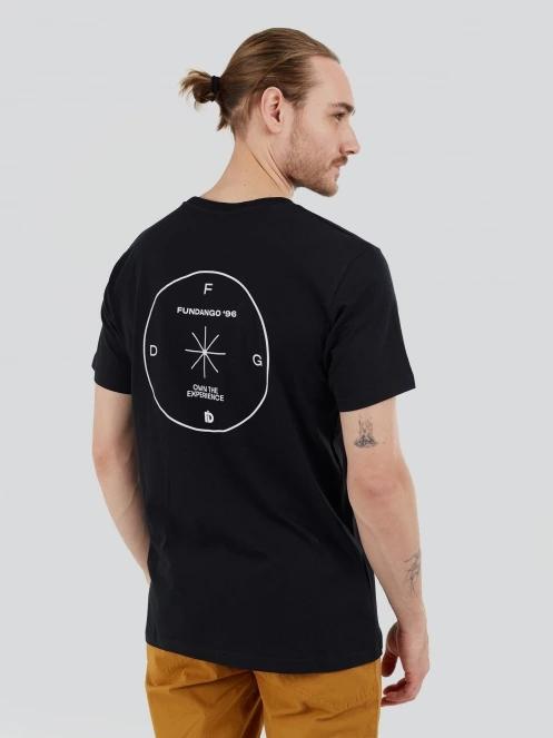 Fundango Compass Graphic-T for men in black 5