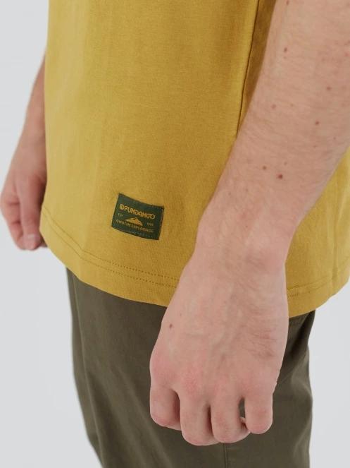 Fundango Round Graphic-T for men in oliv 7