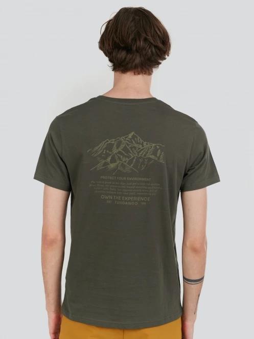 Fundango Mont Blanc Graphic-T for men in oliv 3