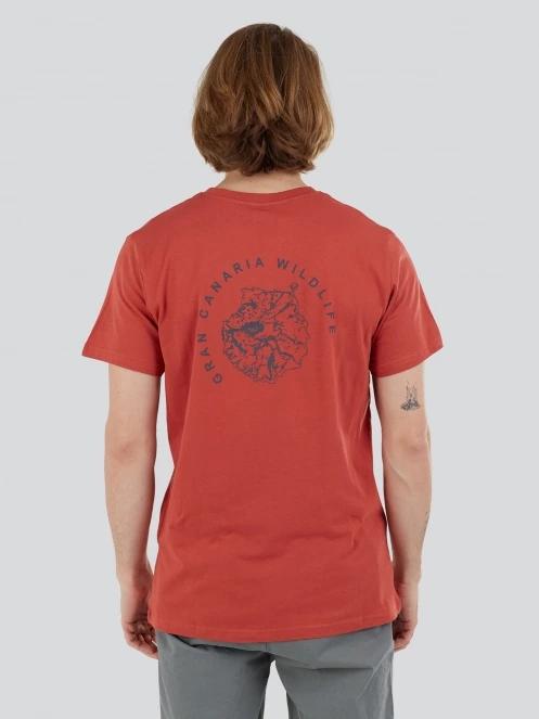 Fundango Peak Graphic-T for men in red 3