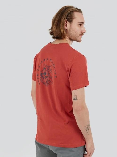 Fundango Peak Graphic-T for men in red 6