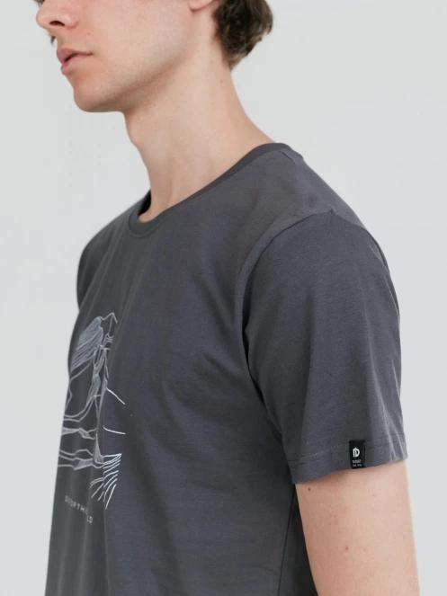 Fundango Mountain Graphic-T for men in grey 7