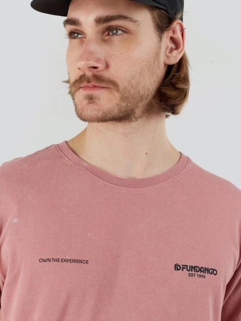 Fundango Surfer Graphic-T for men in pink 5