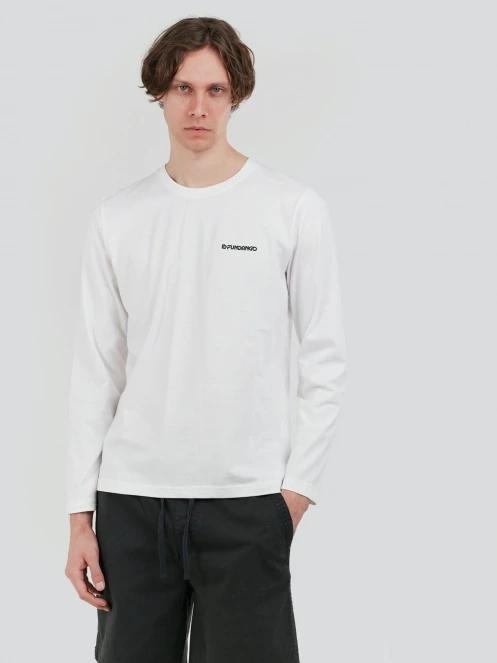 Fundango Essential Graphic Long-T for men in white 2