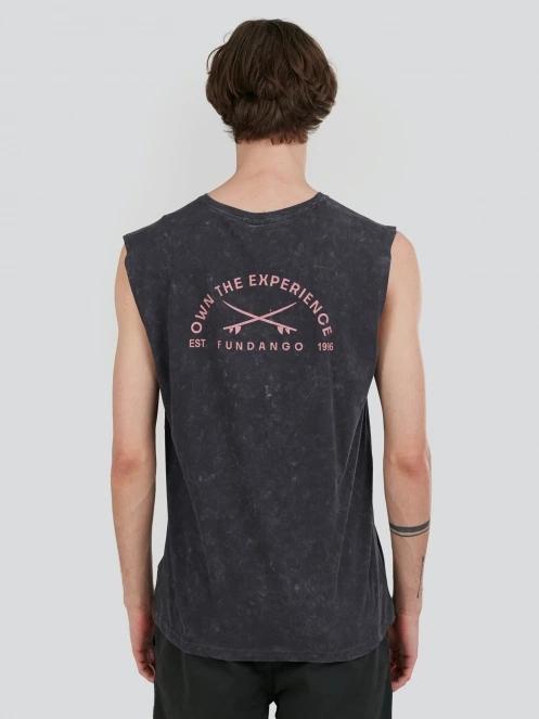 Fundango Alon Surf Tank-T for men in black 3