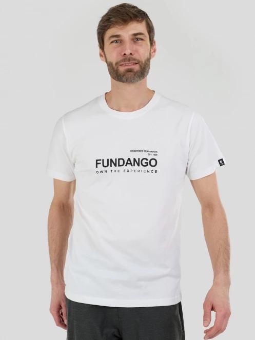 Fundango Vital Graphic-T for men in white 2