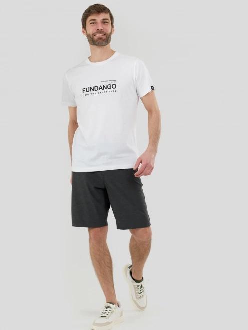 Fundango Vital Graphic-T for men in white 4