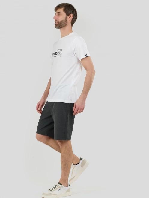 Fundango Vital Graphic-T for men in white 5