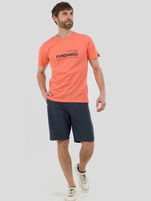 Fundango Vital Graphic-T for men in red 4