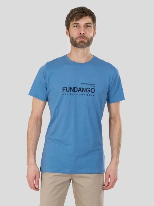 Fundango Vital Graphic-T for men in blue 2
