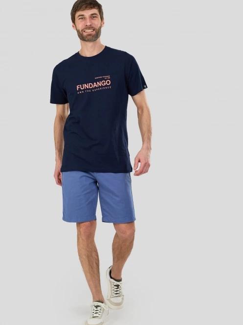 Fundango Vital Graphic-T for men in dark blue 4