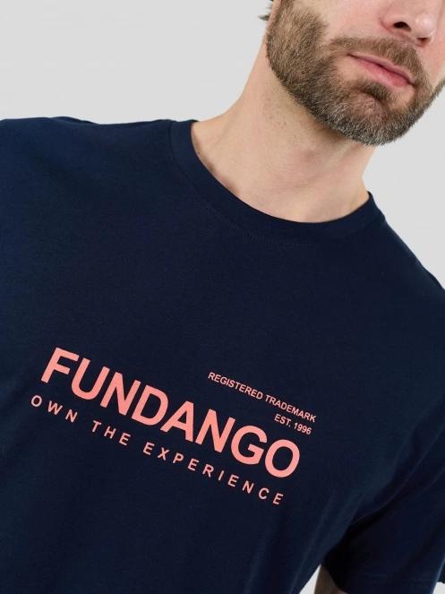 Fundango Vital Graphic-T for men in dark blue 6