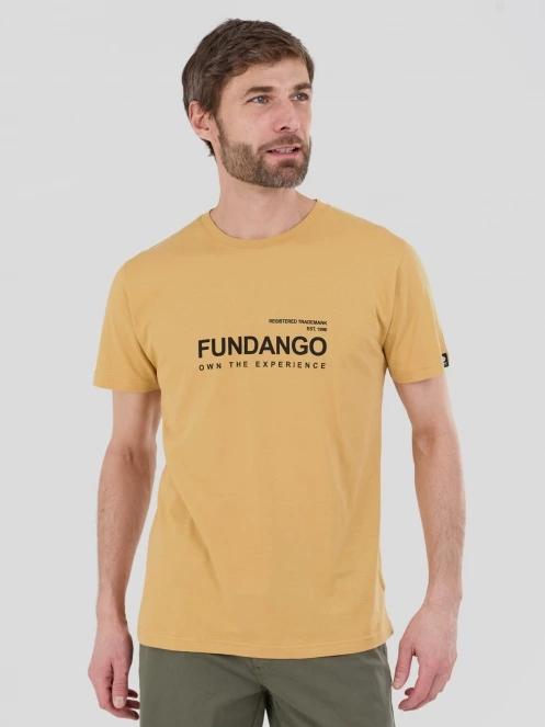 Fundango Vital Graphic-T for men in yellow 2