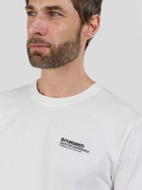 Fundango Breaker Graphic-T for men in white 6