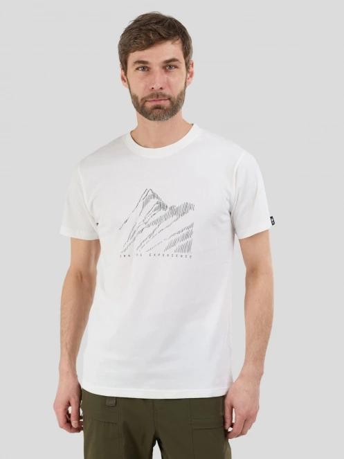 Fundango Montes Graphic-T for men in white 2