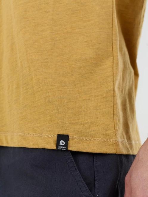 Fundango Phase Henley T-shirt for men in yellow 8