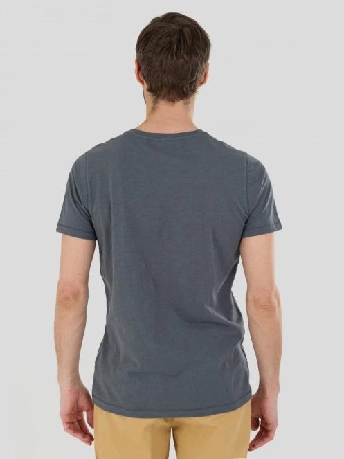 Fundango Phase Henley T-shirt for men in grey 3