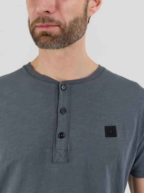 Fundango Phase Henley T-shirt for men in grey 6