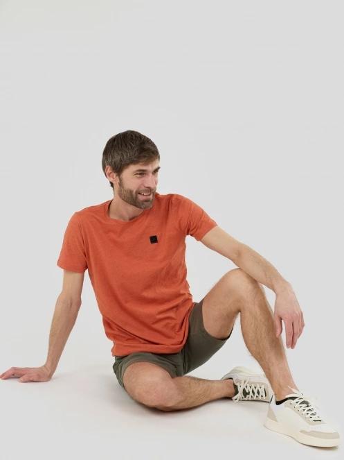 Fundango Jaggy II Structured T-shirt for men in orange 4