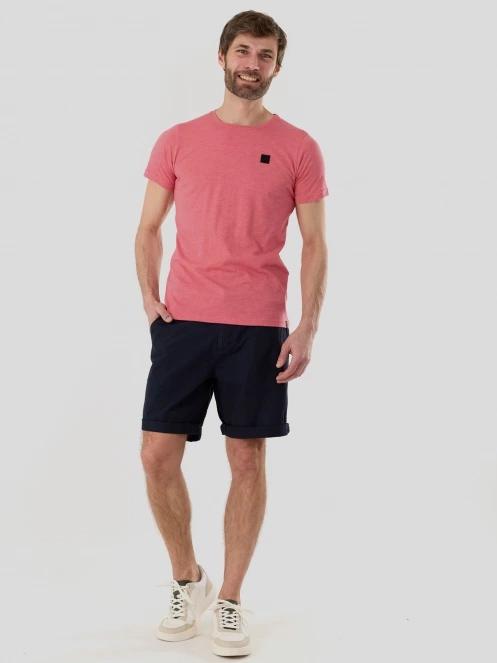 Fundango Jaggy II Structured T-shirt for men in pink 4