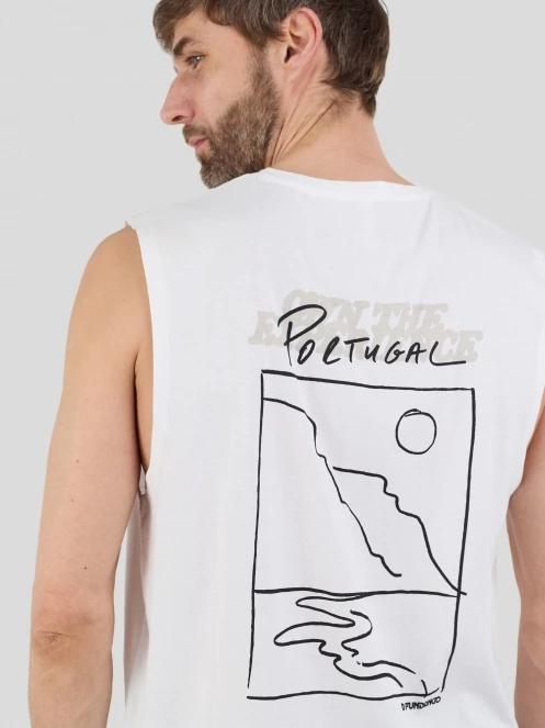 Fundango Alon II Surf Tank-T for men in white 7