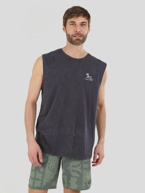 Fundango Alon II Surf Tank-T for men in black 2