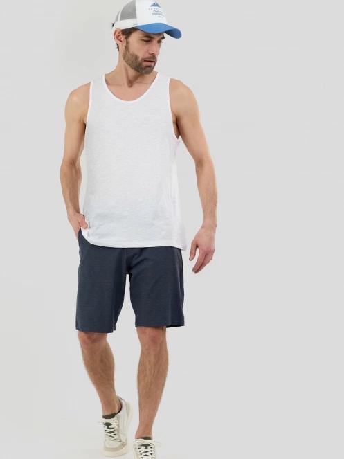 Fundango Drake Tank-T for men in white 4