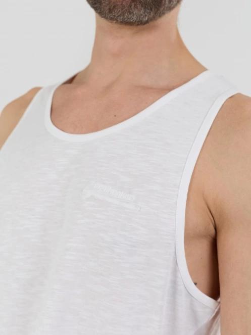 Fundango Drake Tank-T for men in white 5