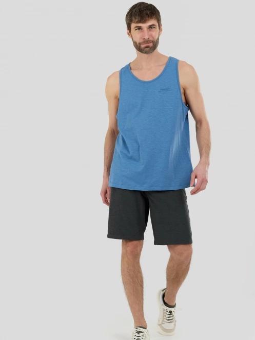 Fundango Drake Tank-T for men in blue 4