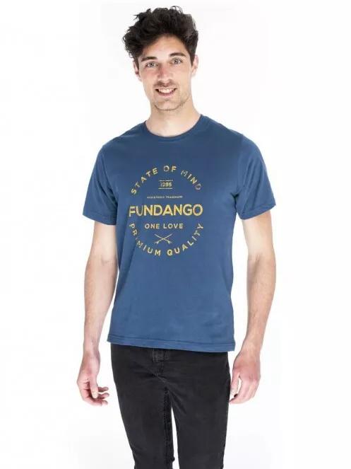 Fundango Basic T Logo 2 for men in dark blue 2