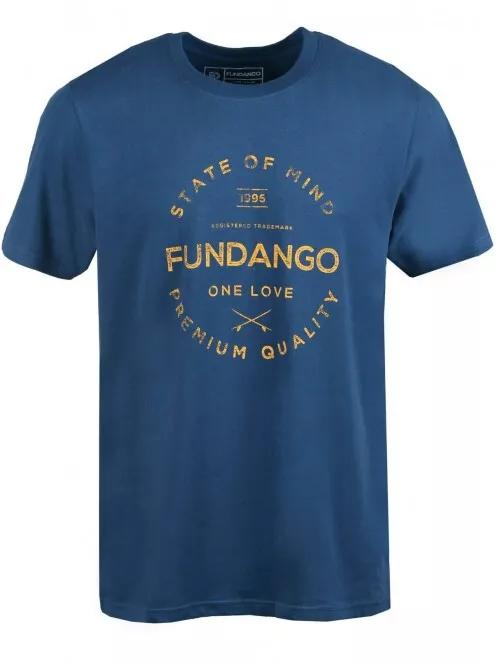 Fundango Basic T Logo 2 for men in dark blue 4