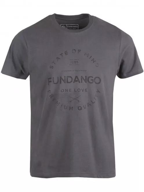 Fundango Basic T Logo 2 for men in grey 4